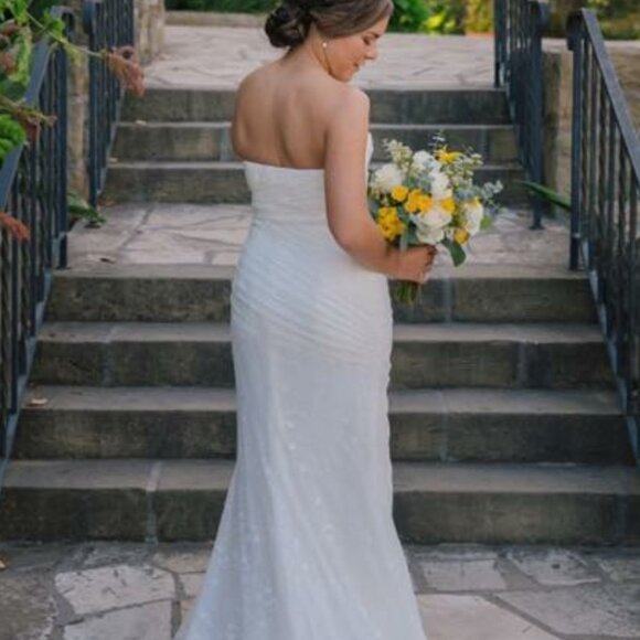 White by Vera Wang Style VW351044 (David’s Bridal) - Picture 2 of 4